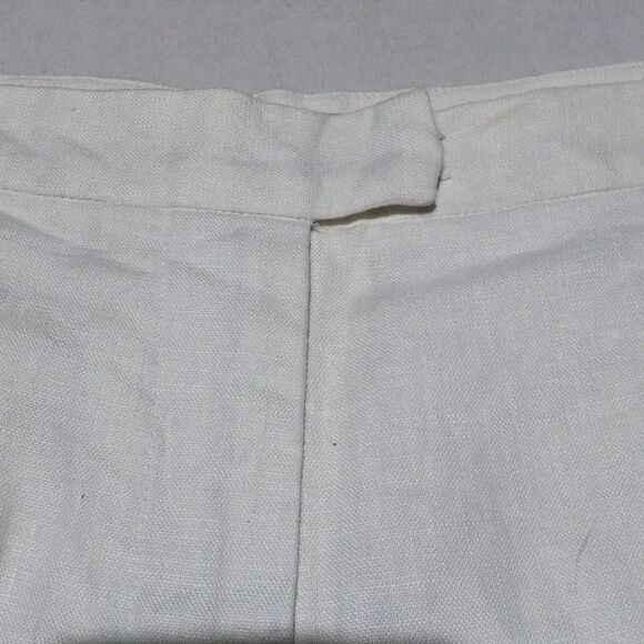 Jillian Jones Linen Straight Leg Pants-Size 8-Lined-Pockets-High Rise-Lagenlook - Picture 3 of 10